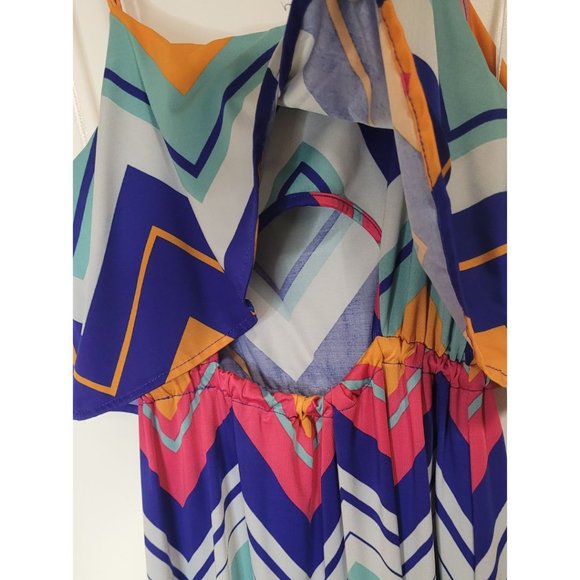 Blue Caribbean Swim Cover Dress - Picture 5 of 5